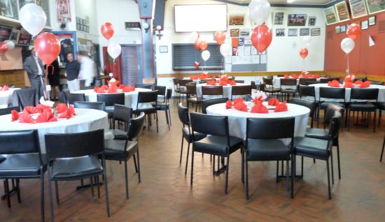 The SGC clubroom set up