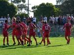 The Georgie players celebrate a goal in the 4-1 victory over Preston at Chaplin Reserve in 2006.