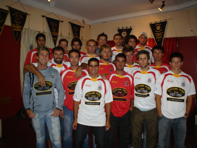 Senior team Squad after they were presented their Shirts for the Season