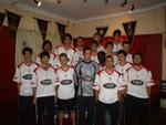 Under 21 squad after Shirt Presentation